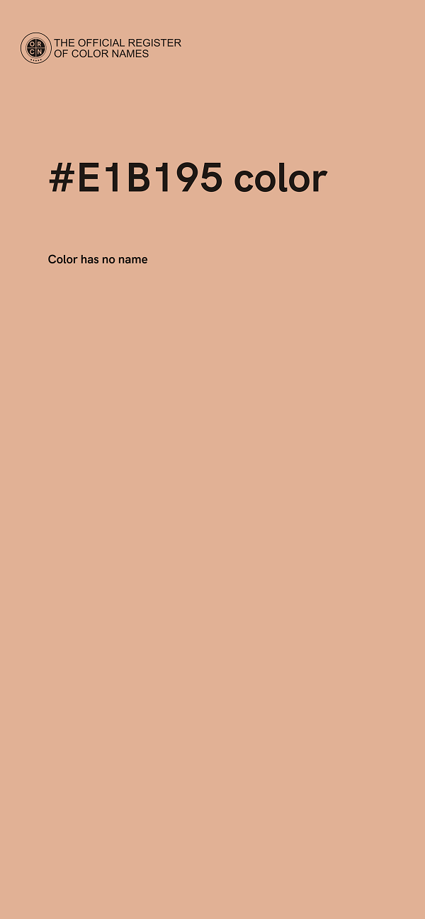 #E1B195 color image