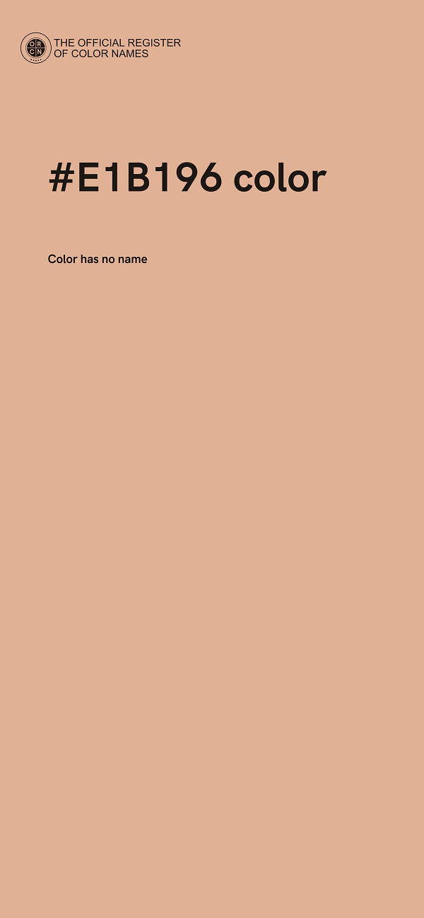 #E1B196 color image