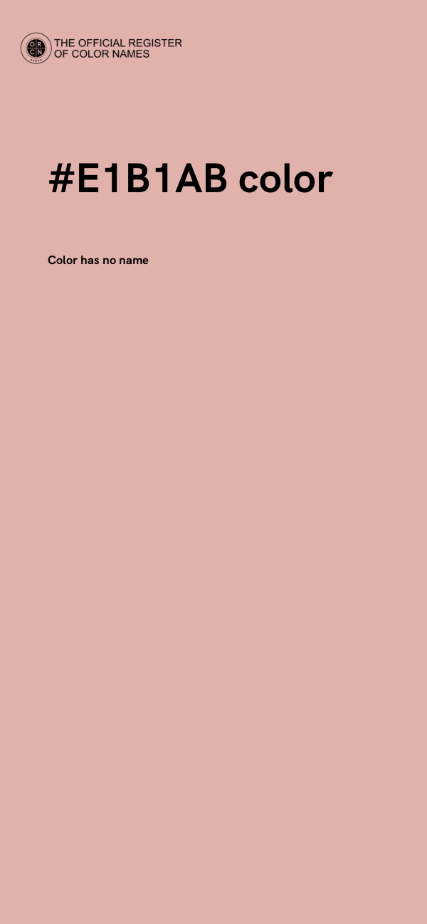 #E1B1AB color image