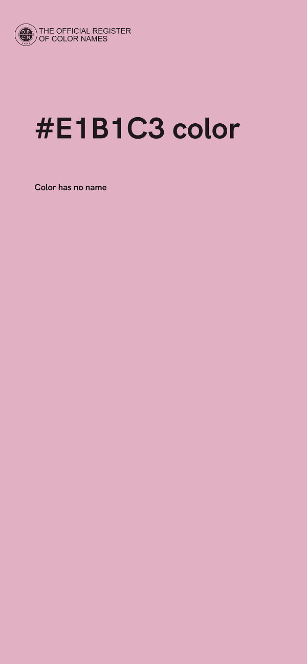 #E1B1C3 color image
