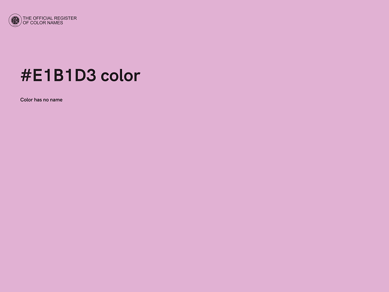 #E1B1D3 color image