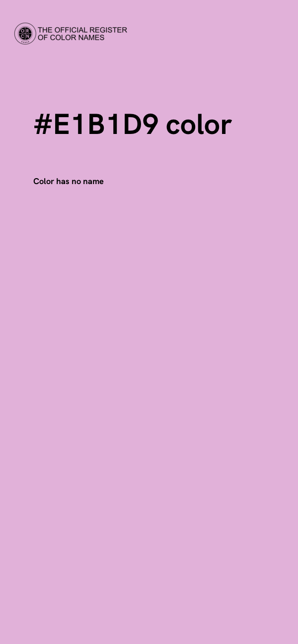 #E1B1D9 color image