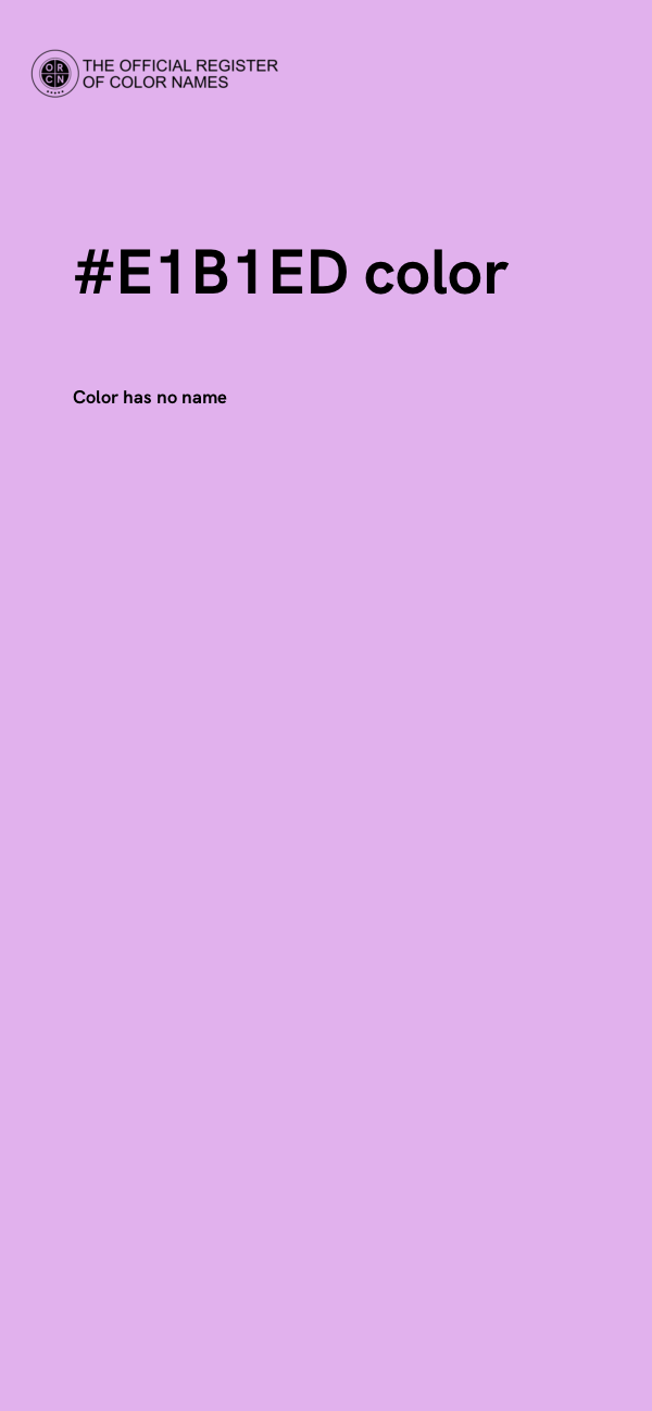 #E1B1ED color image
