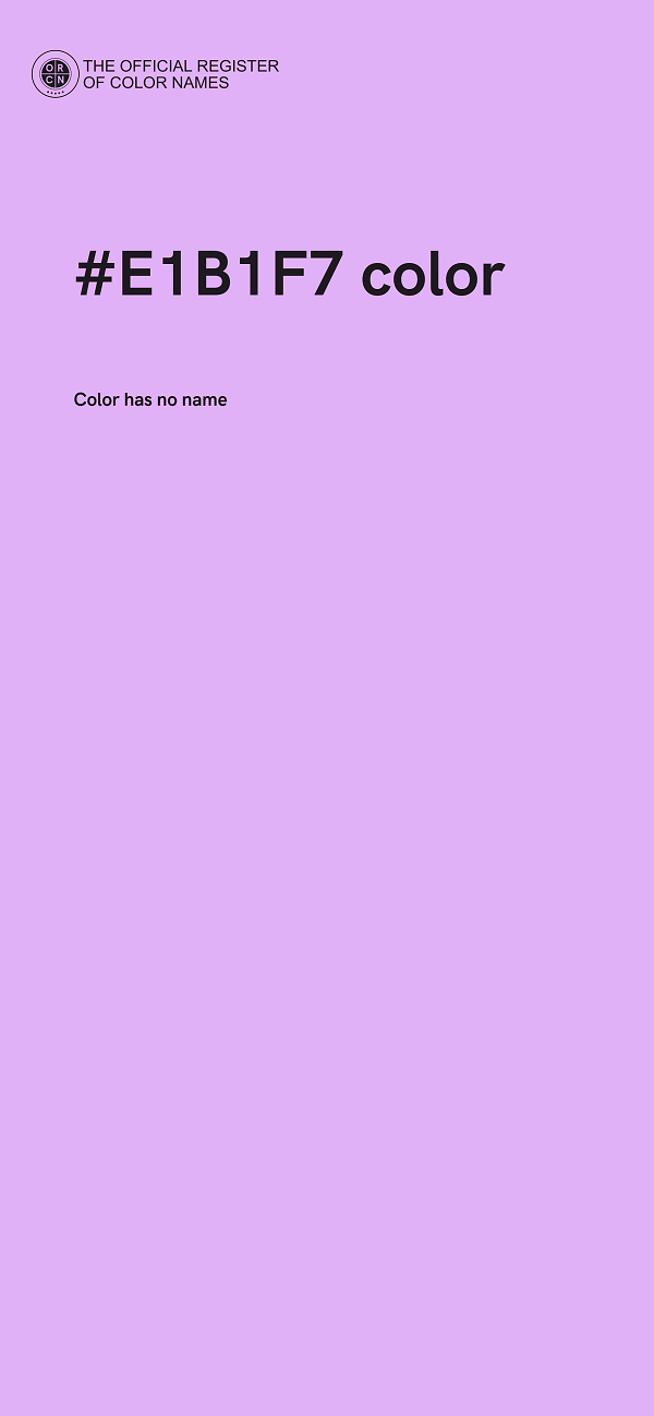 #E1B1F7 color image