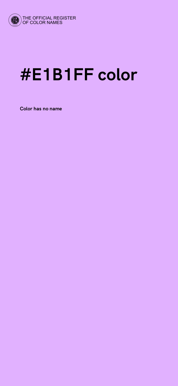 #E1B1FF color image