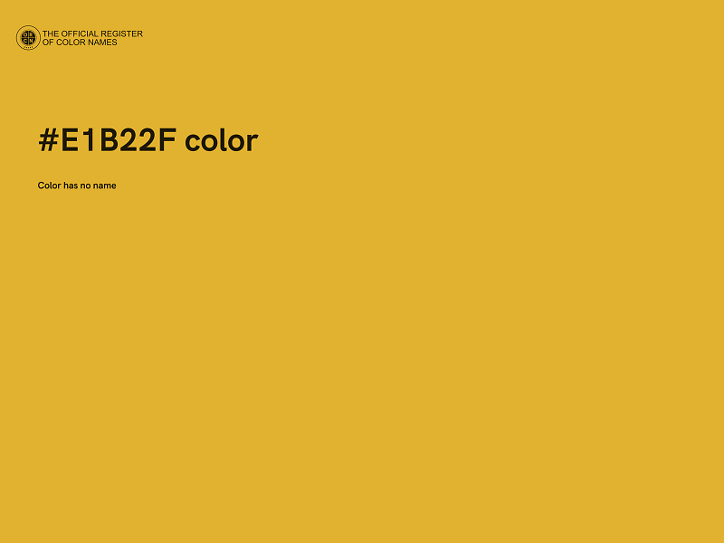 #E1B22F color image