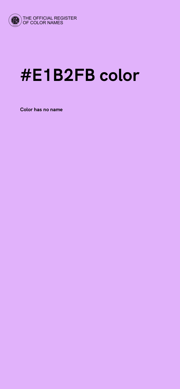 #E1B2FB color image