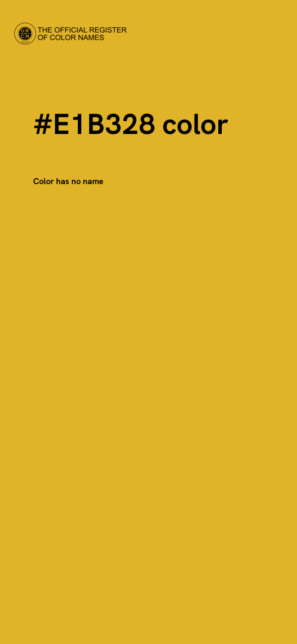 #E1B328 color image