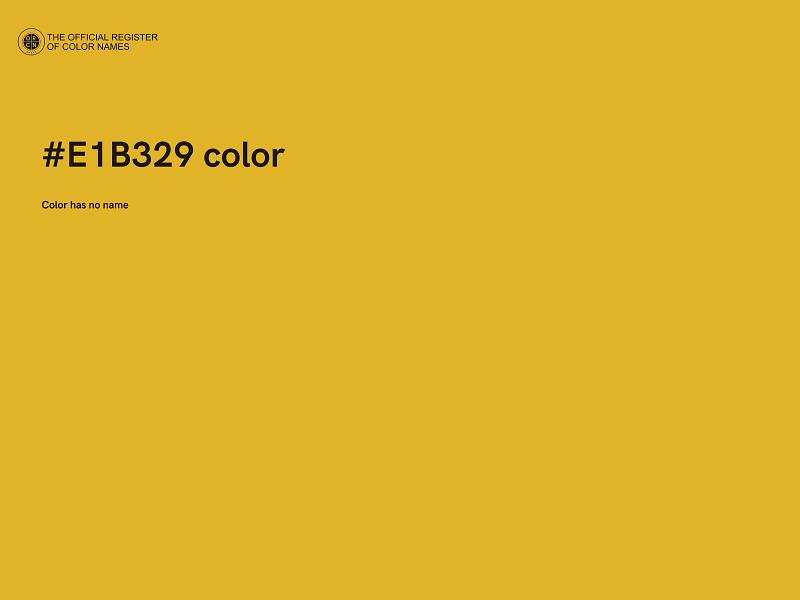 #E1B329 color image