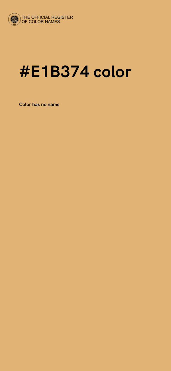 #E1B374 color image