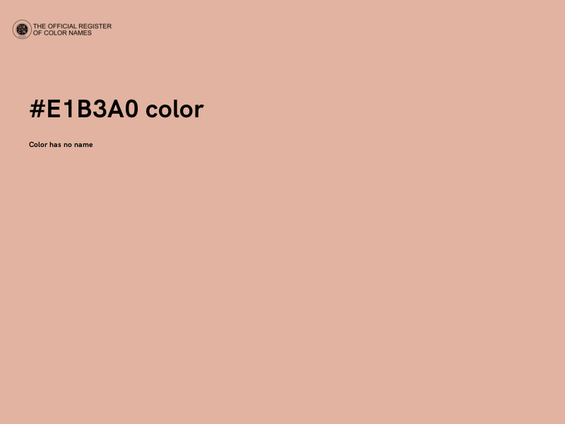 #E1B3A0 color image