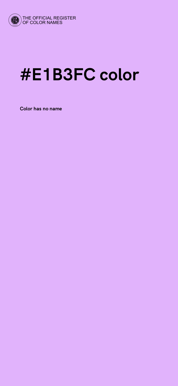 #E1B3FC color image