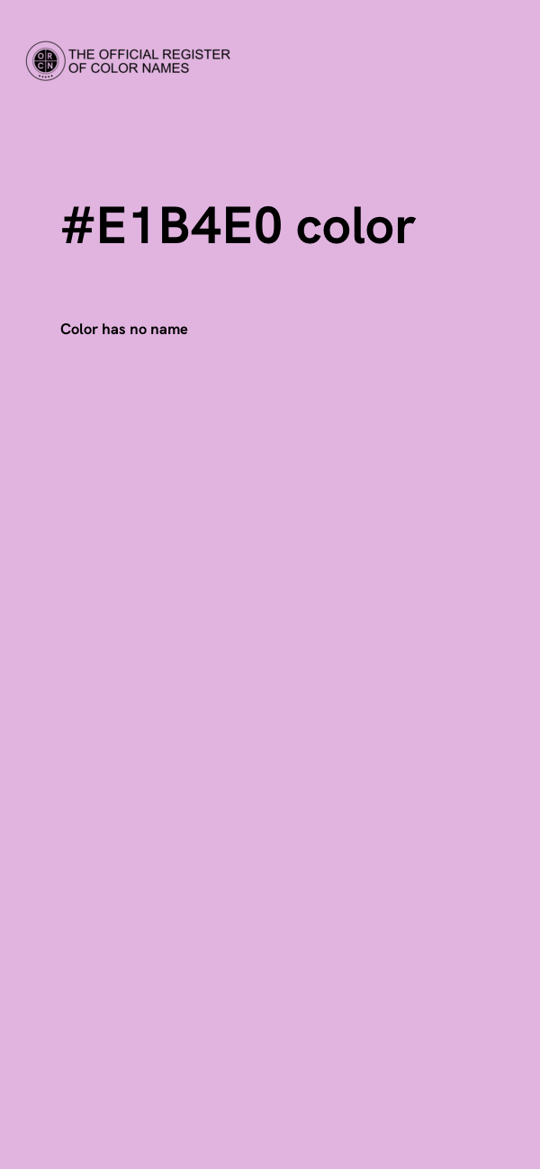 #E1B4E0 color image