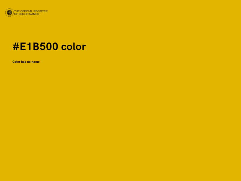#E1B500 color image