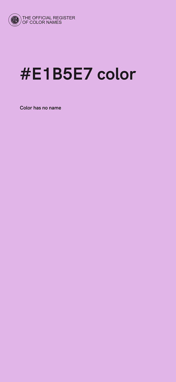 #E1B5E7 color image