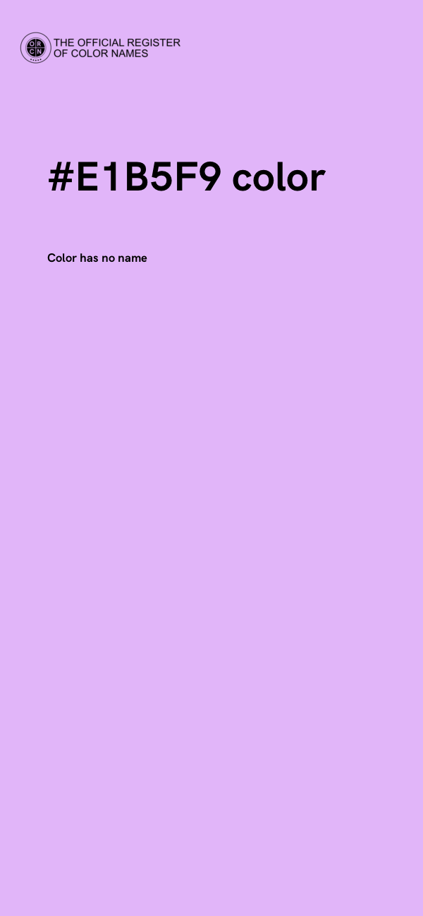 #E1B5F9 color image