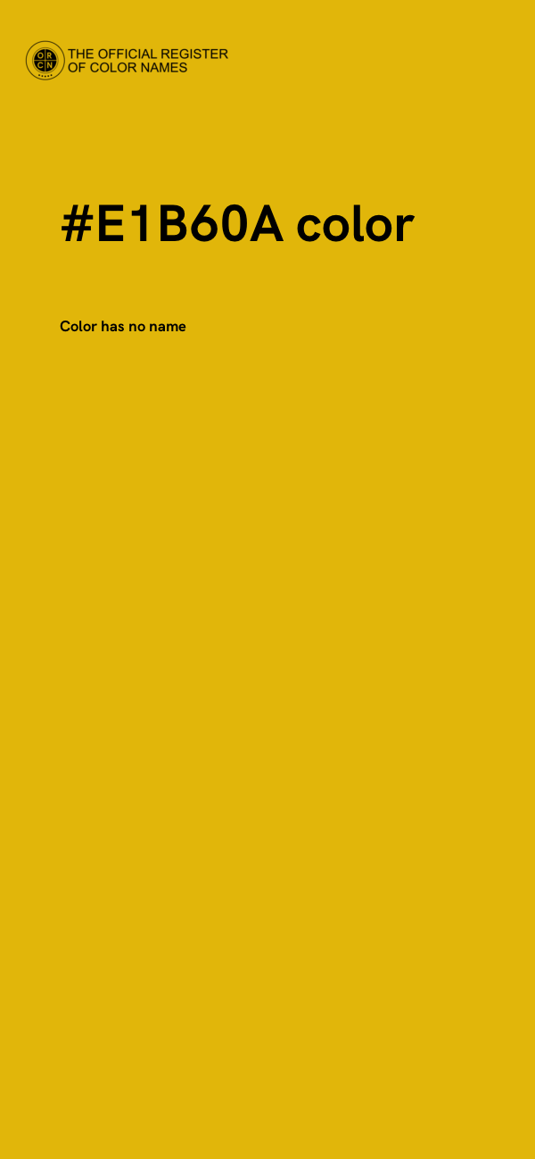 #E1B60A color image