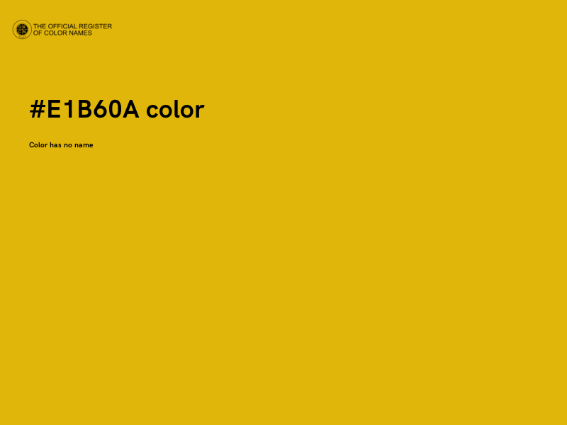 #E1B60A color image
