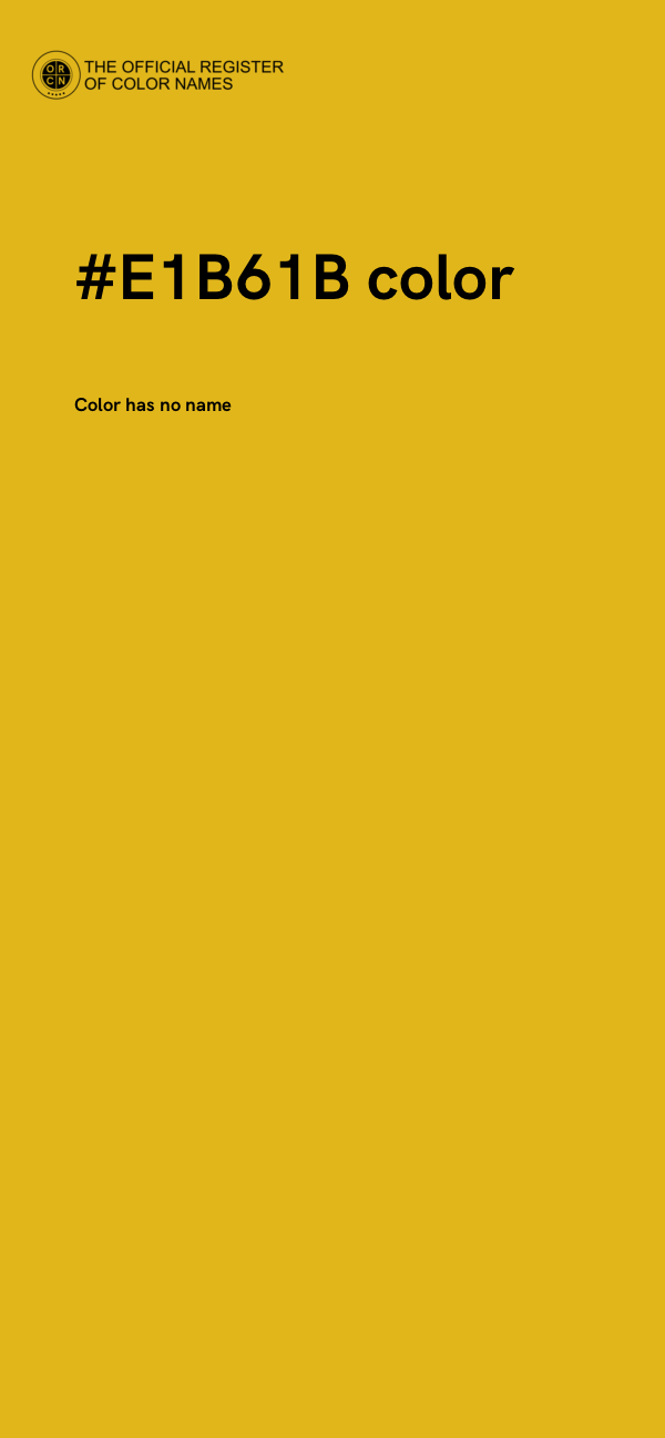 #E1B61B color image
