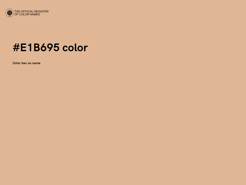 #E1B695 color image