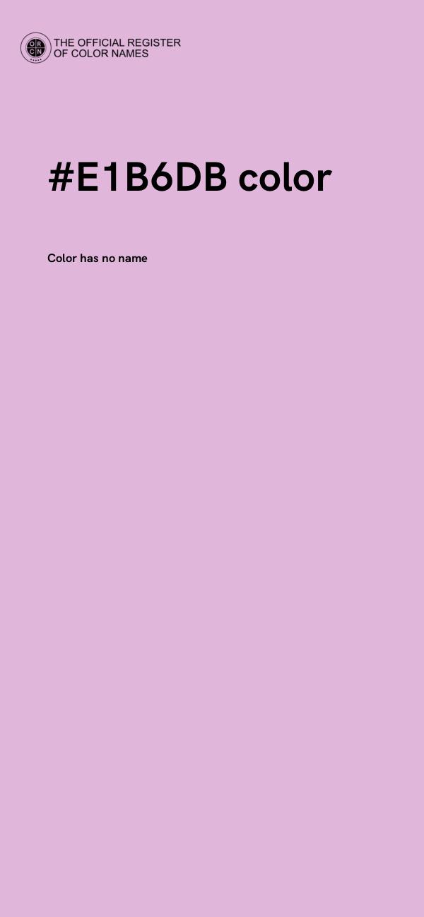 #E1B6DB color image