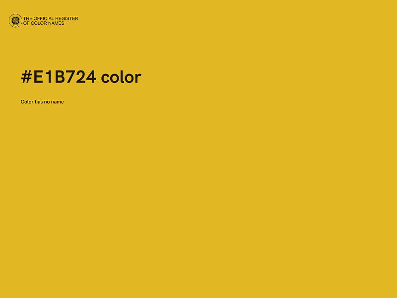 #E1B724 color image