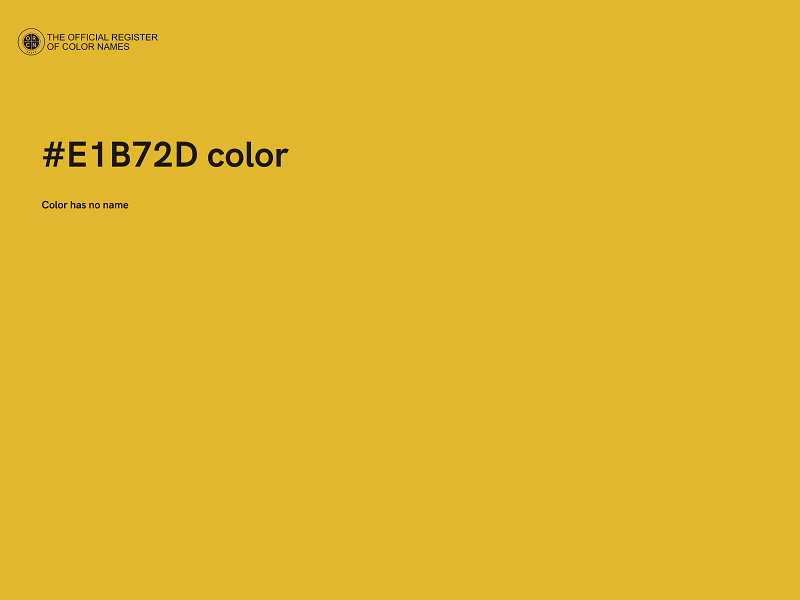 #E1B72D color image