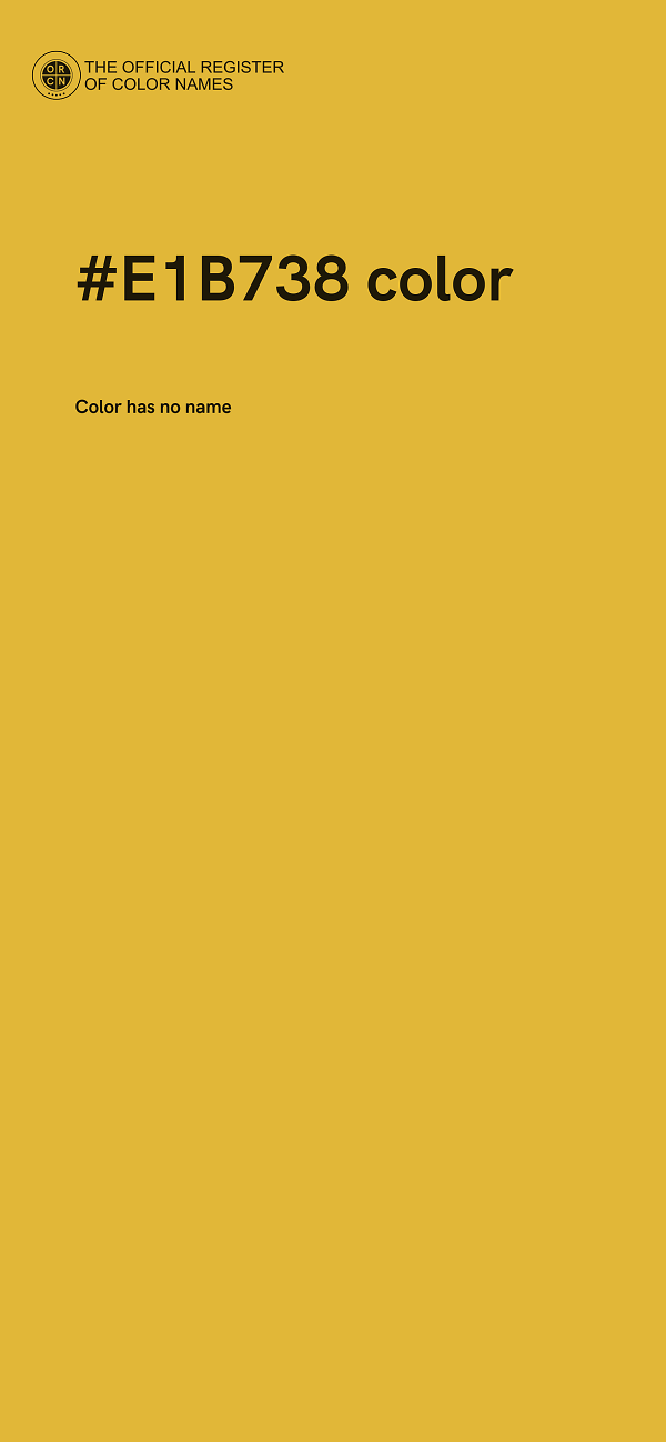 #E1B738 color image