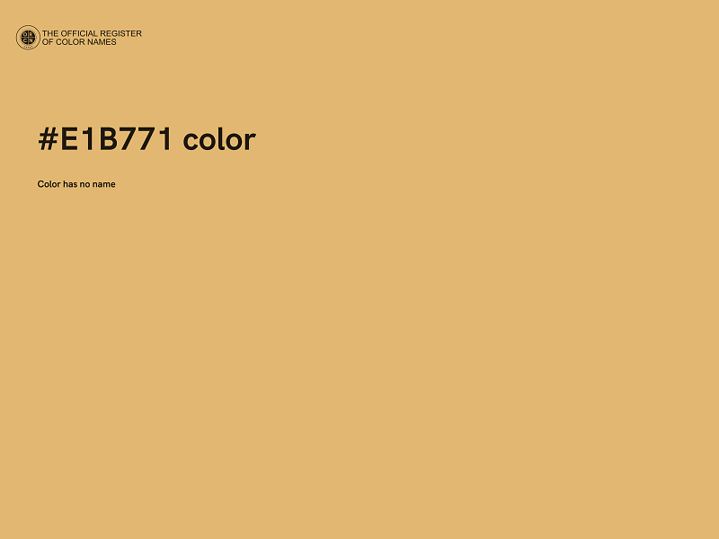 #E1B771 color image