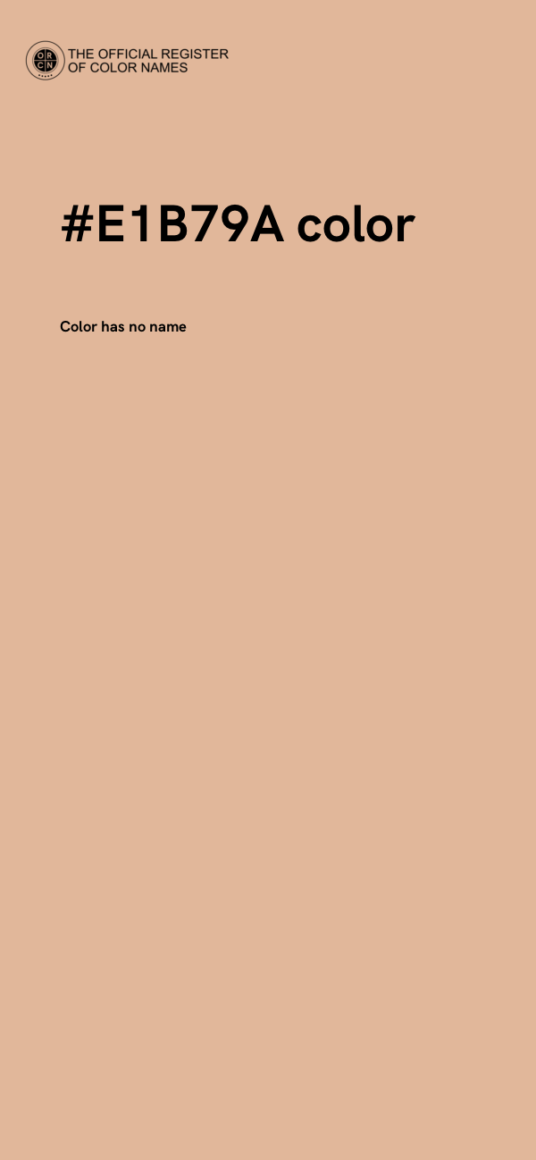 #E1B79A color image