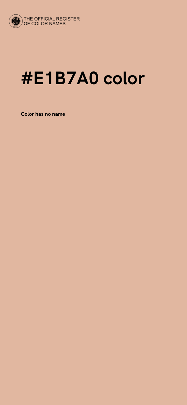 #E1B7A0 color image