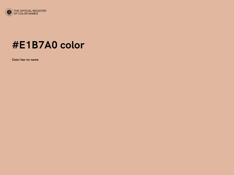 #E1B7A0 color image
