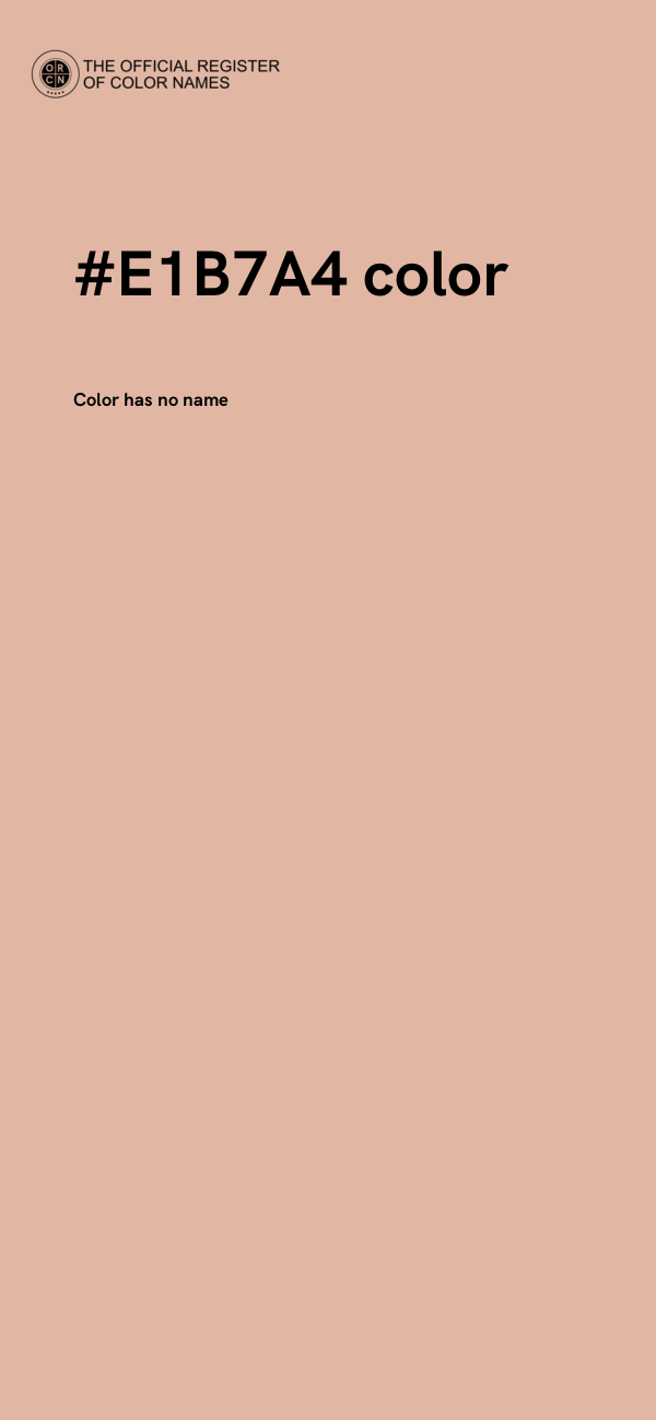 #E1B7A4 color image