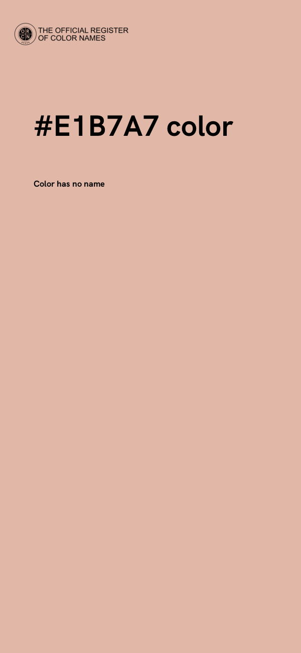 #E1B7A7 color image
