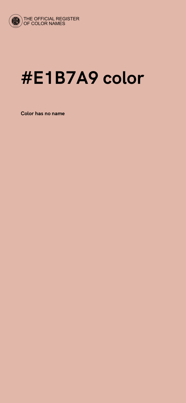 #E1B7A9 color image