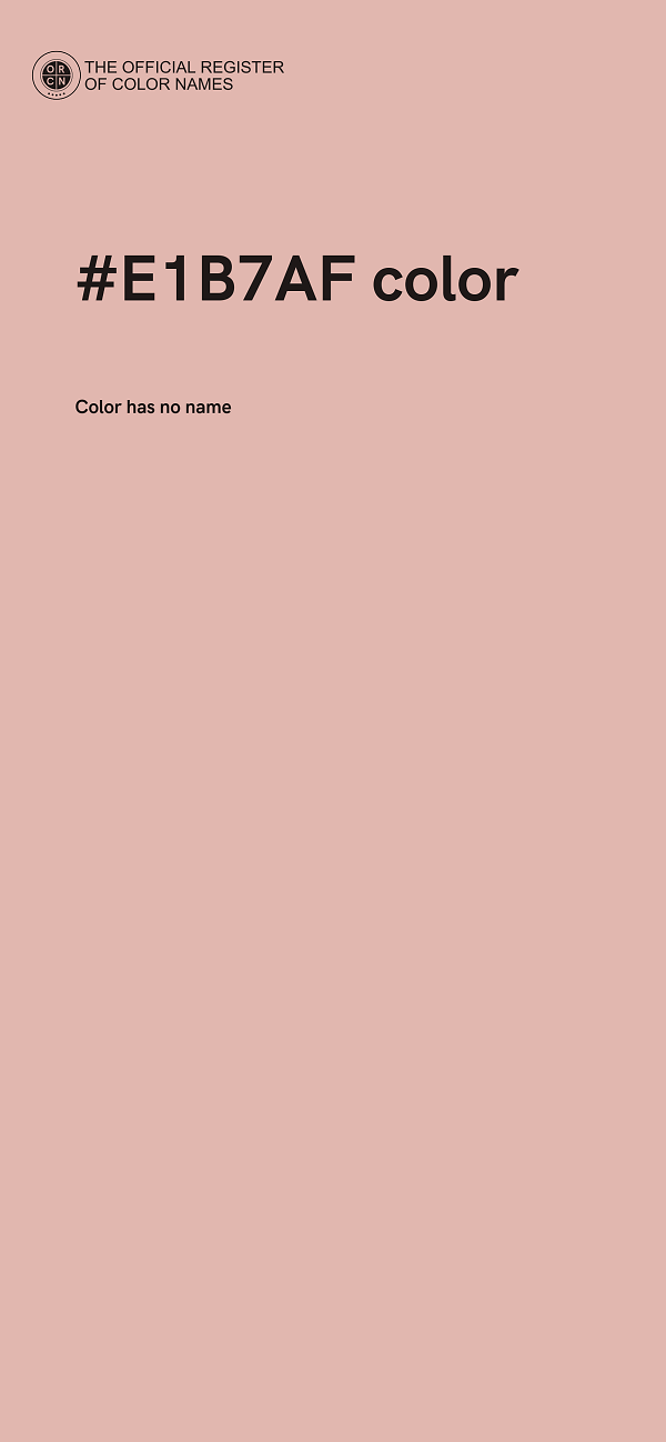 #E1B7AF color image