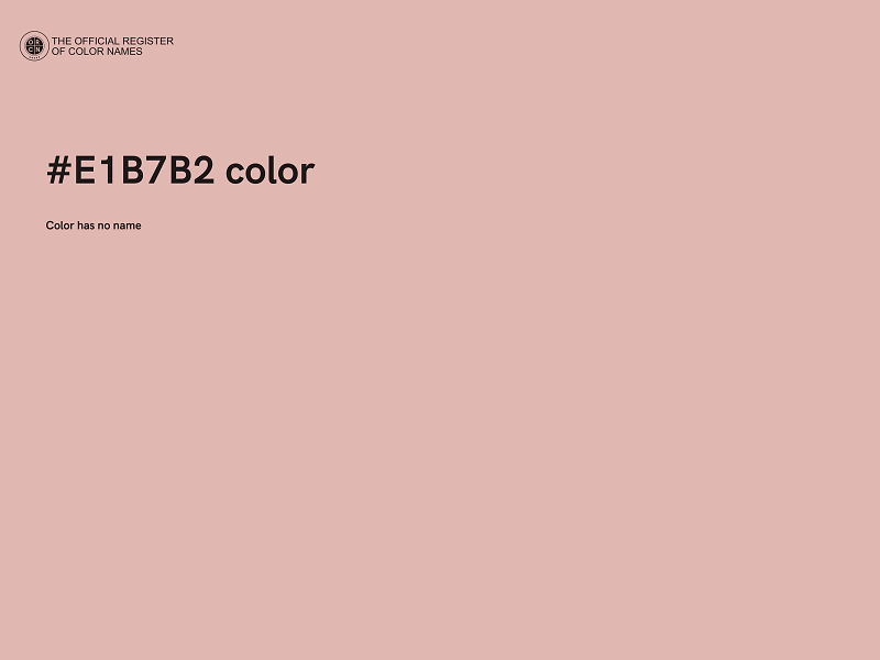 #E1B7B2 color image