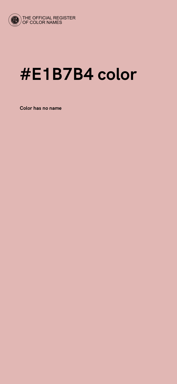 #E1B7B4 color image