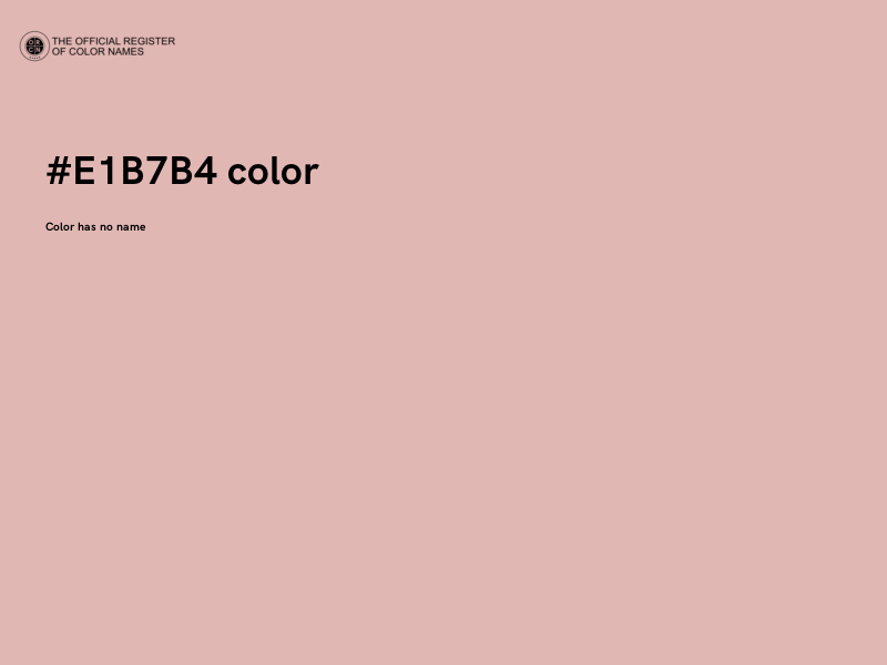 #E1B7B4 color image
