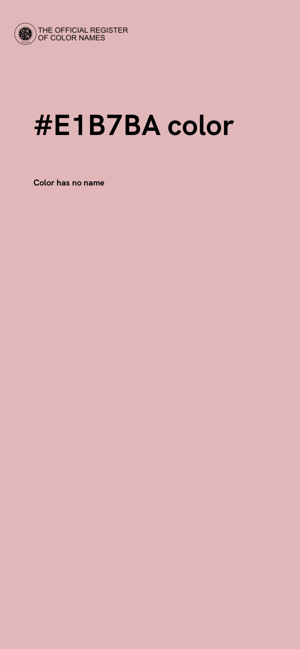 #E1B7BA color image