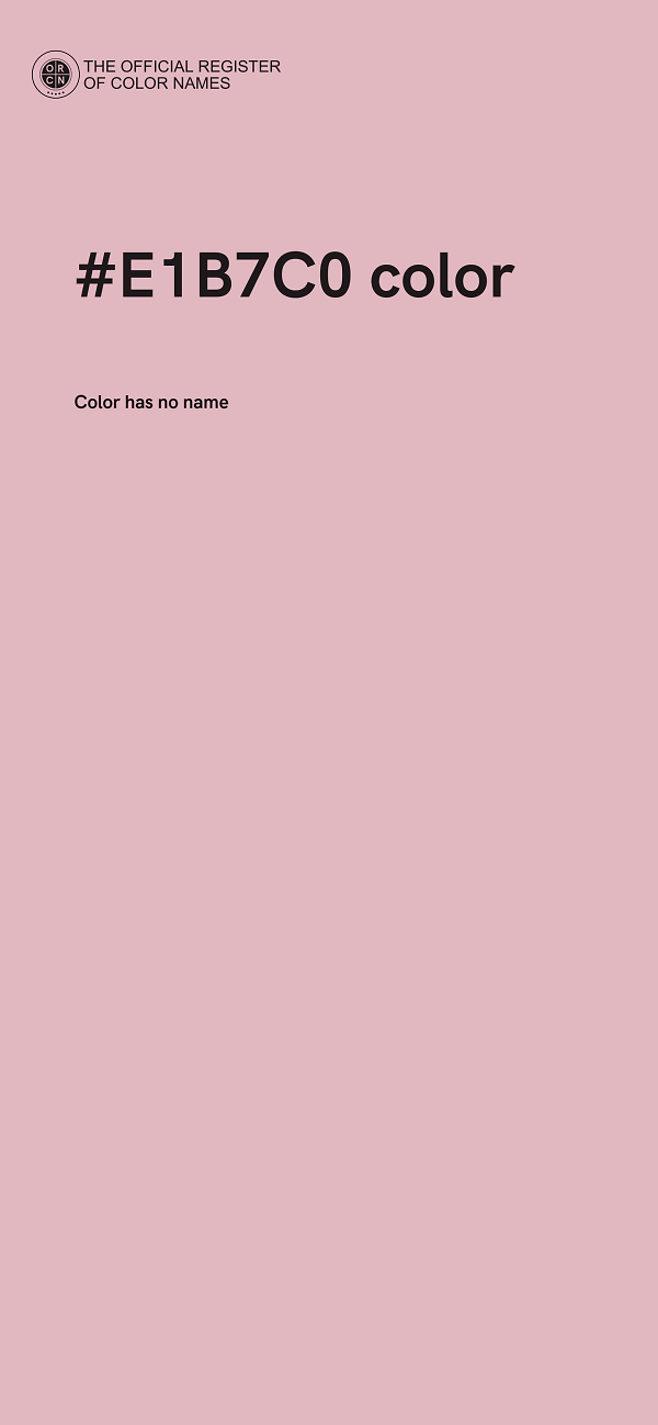 #E1B7C0 color image
