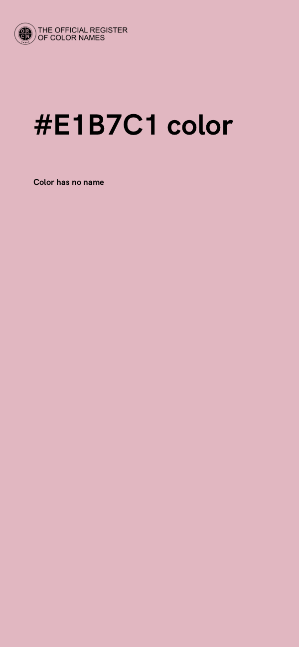 #E1B7C1 color image
