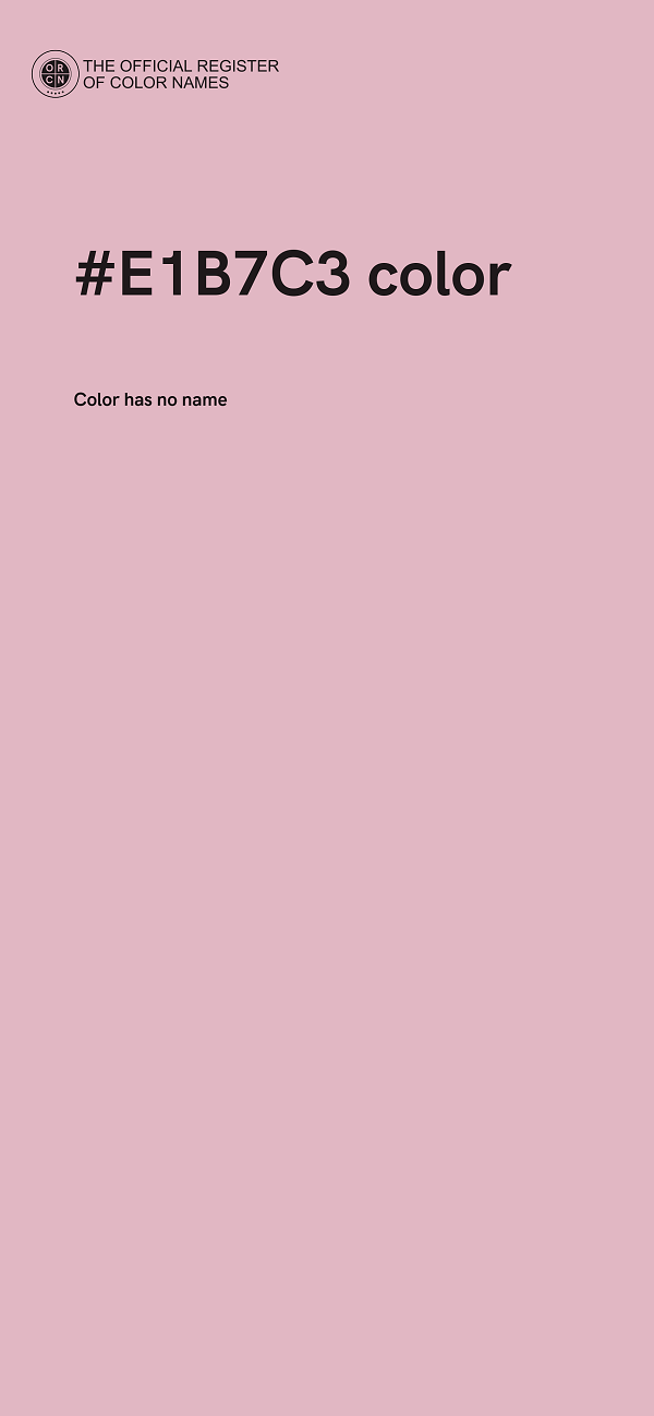#E1B7C3 color image