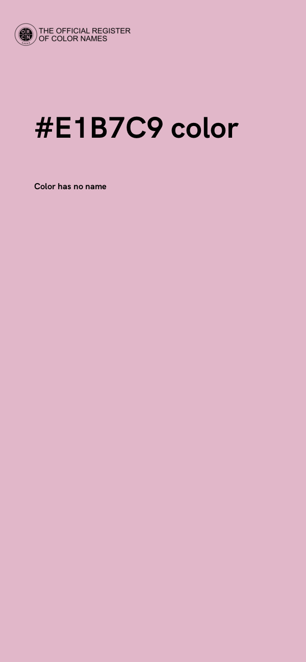 #E1B7C9 color image