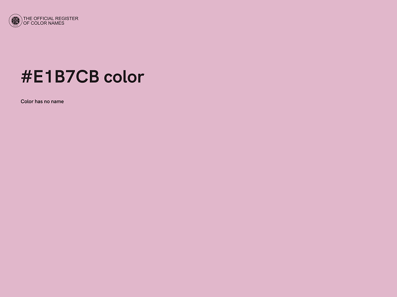 #E1B7CB color image