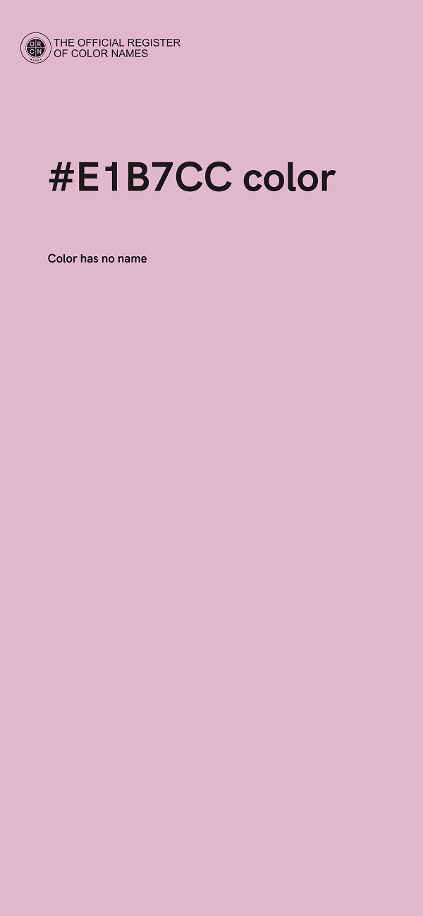 #E1B7CC color image