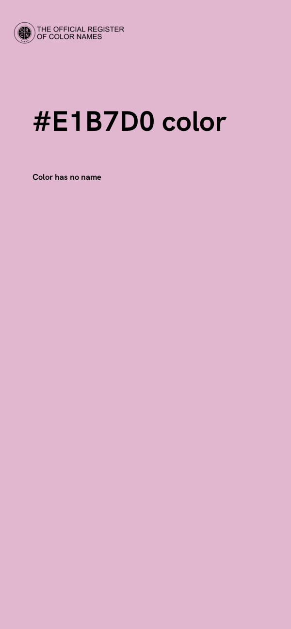 #E1B7D0 color image