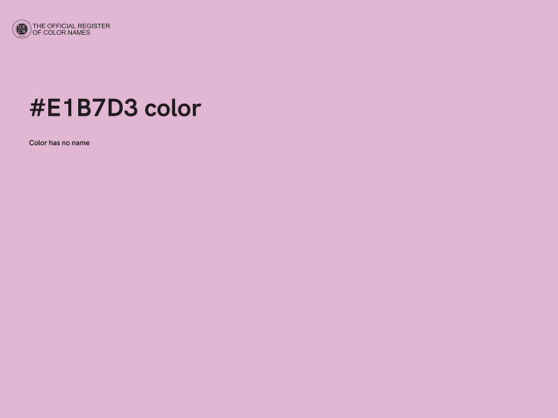 #E1B7D3 color image