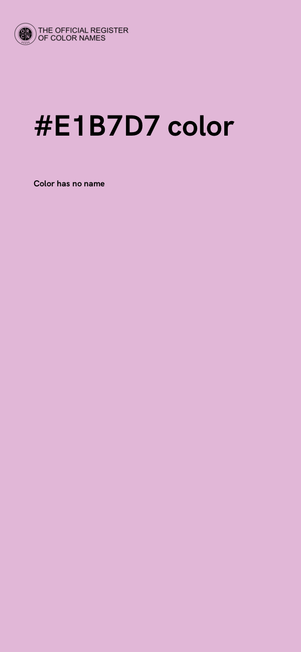 #E1B7D7 color image