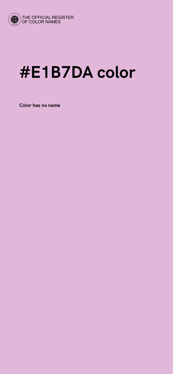 #E1B7DA color image